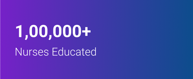 1,00,000+ Nurses Educated